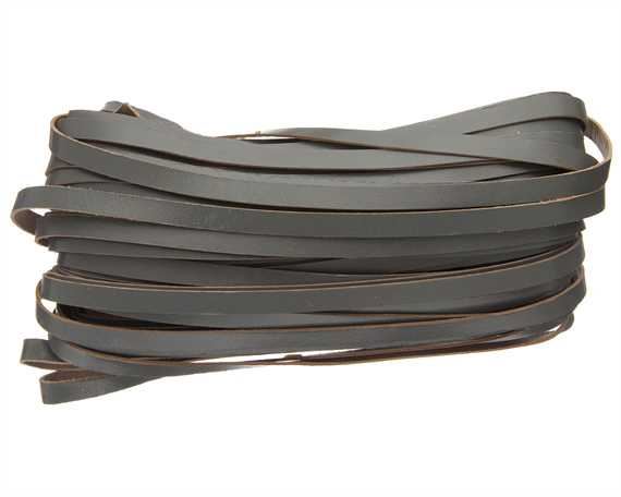 KANGAROO LACING FLAT 6MM GREY 23M HANK AUSTRALIAN MADE