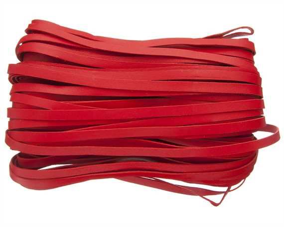 KANGAROO LACING FLAT 4.7MM RED 23M HANK AUSTRALIAN MADE