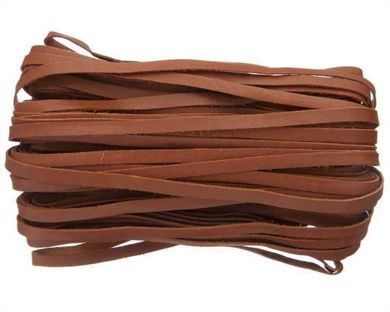 KANGAROO LACING FLAT 4.7MM TAN (WHISKY) 20M ROLL AUSTRALIAN MADE