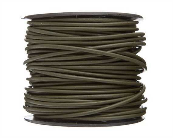 ROUND LEATHER THONGING 2MM #037 MEHANDI 25M SPOOL
