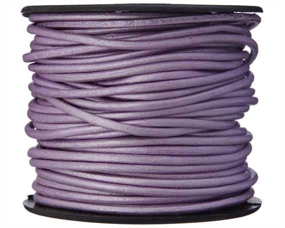 ROUND LEATHER THONGING 2MM #053 METALLIC CHANDINI 25M SPOOL