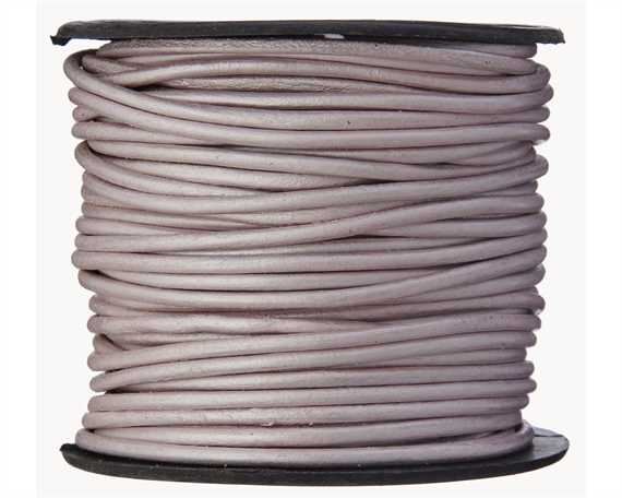 ROUND LEATHER THONGING 2MM #056 METALLIC SURAIYA 25M SPOOL