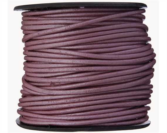 ROUND LEATHER THONGING 2MM #061 METALLIC FRUIT PUNCH 25M SPOOL