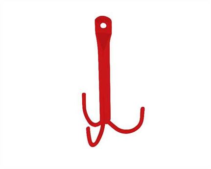 STUBBS 3 PRONG TACK HOOK RED