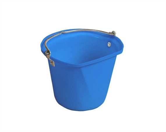 STUBBS FLAT SIDE HANGING BUCKET BLUE- 3 GALLONS /14 LITRES