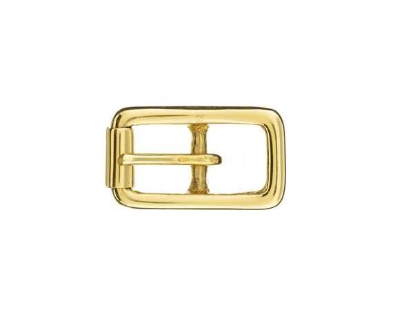 BUCKLE BRIDLE WITH ROLLER BRASS 12MM