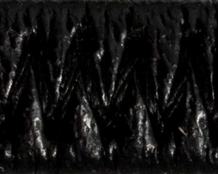 ELASTIC LEATHER COVERED BLACK (PER L/MTR) 6MM