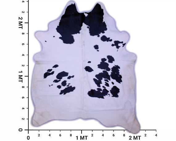 COWHIDE TOP QUALITY NATURAL COLOUR BLACK & WHITE (rug pictured sent) Free Delivery!