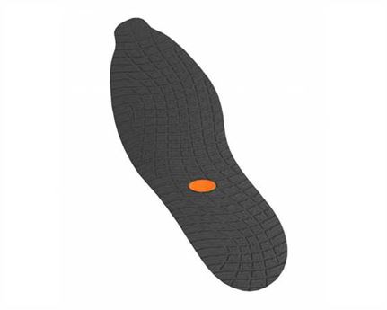 ALPINE PASS APOLO full rubber sole SOLE UNIT BLACK SIZE 42/44