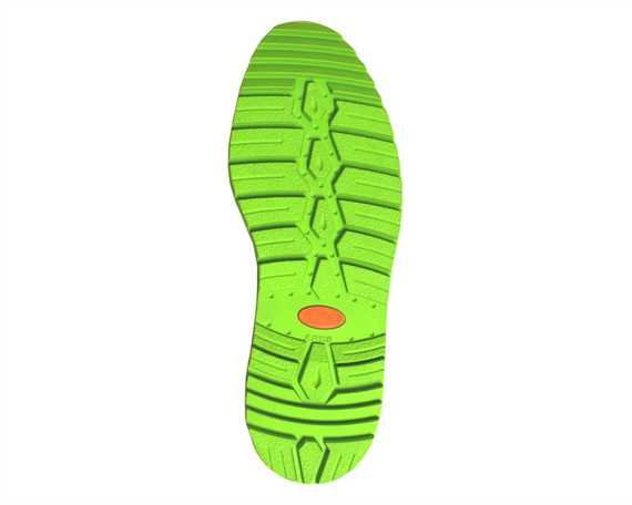 ALPINE PASS ARES full rubber sole SOLE UNIT GREEN SIZE 39/41