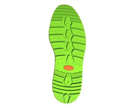 ALPINE PASS ARES full rubber sole SOLE UNIT GREEN SIZE 42/44