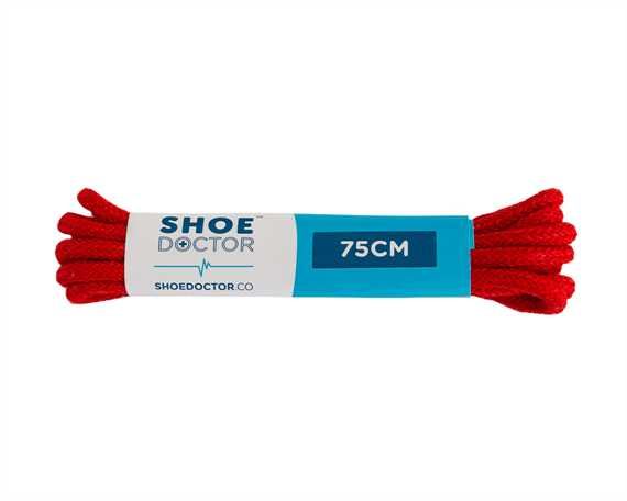  SHOE DOCTOR 75CM FINE ROUND LACE RED