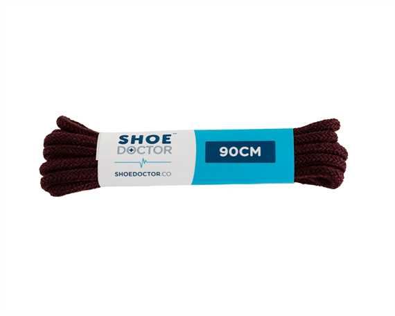  SHOE DOCTOR 90CM FINE ROUND LACE BURGUNDY