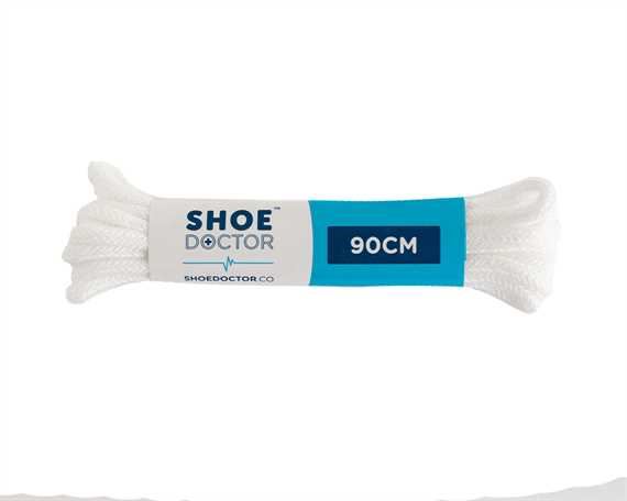  SHOE DOCTOR 90CM FINE ROUND LACE WHITE