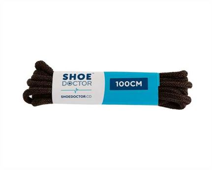  SHOE DOCTOR 100CM FINE ROUND LACE BROWN