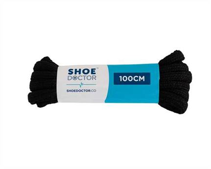  SHOE DOCTOR 100CM SPORTS ROUND LACE BLACK
