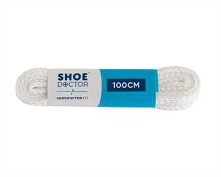  SHOE DOCTOR 100CM TRACK FLAT LACE WHITE