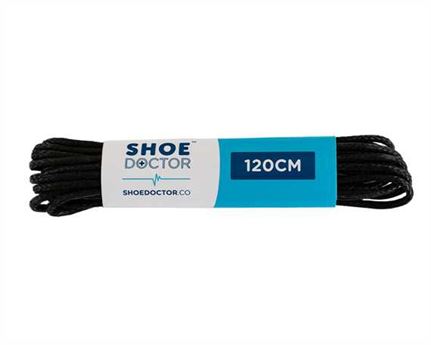  SHOE DOCTOR 120CM WAXED THIN LACE BLACK
