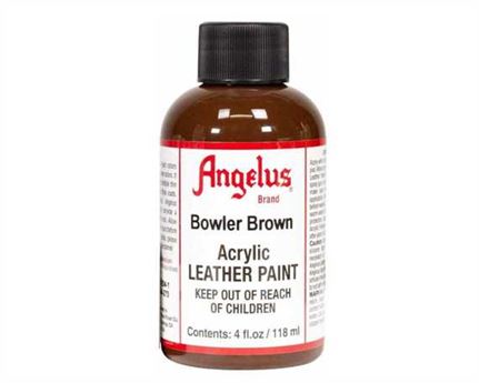 ANGELUS ACRYLIC PAINT BOWLER BROWN #273 118ML USE ON LEATHER, VINYL OR FABRIC