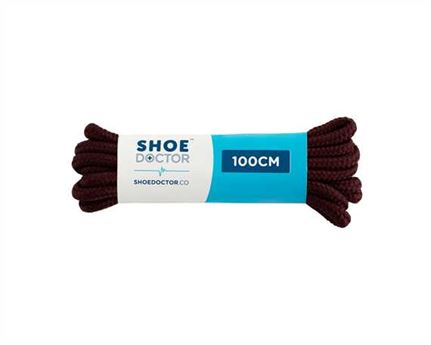  SHOE DOCTOR 100CM THICK ROUND LACE BURGUNDY