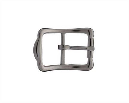 BUCKLE WHOLE CROWN ROLLER ENGLISH BRIDLE NICKEL PLATE 12MM