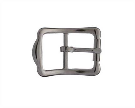 BUCKLE WHOLE CROWN ROLLER ENGLISH STYLE BRIDLE NICKEL PLATE 15MM