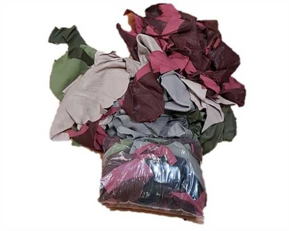 SHEEP LEATHER SCRAP - MIXED PIECES/COLOURS (1KG BAG)