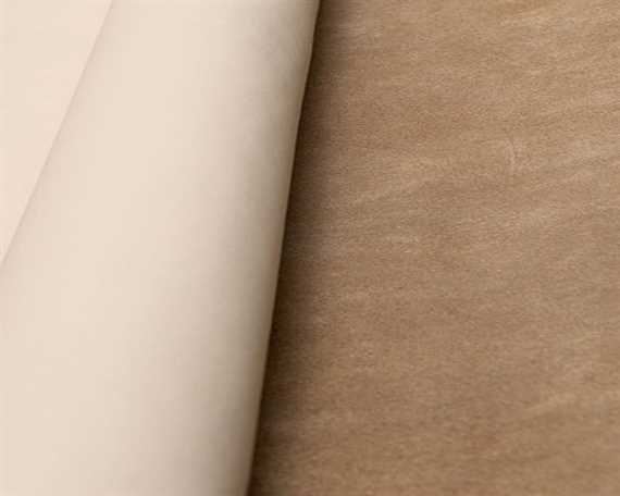 MUIRHEAD CALEDONIAN VANILLA SX001 UPHOLSTERY LEATHER FULL HIDE