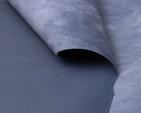 MUIRHEAD GRAMPIAN REGAL BLUE GP126 UPHOLSTERY LEATHER HIDE