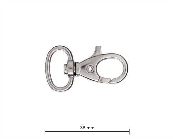 BAG DOCTOR BAG DOCTOR BAG CLIP F1 NICKEL PLATE 15M EYE 38MM LONG