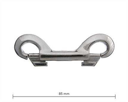 SNAP DOUBLE-END NICKEL PLATE 85MM