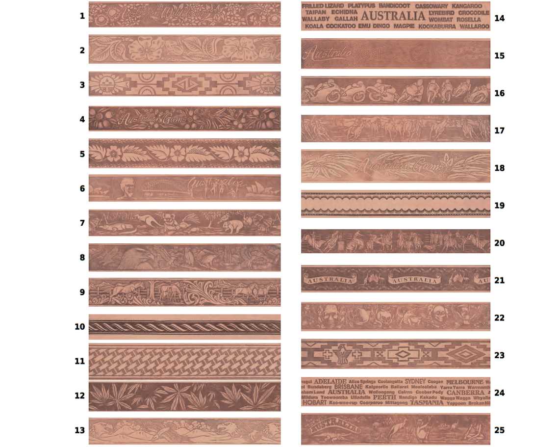 EMBOSSING CHARGE PER BELT