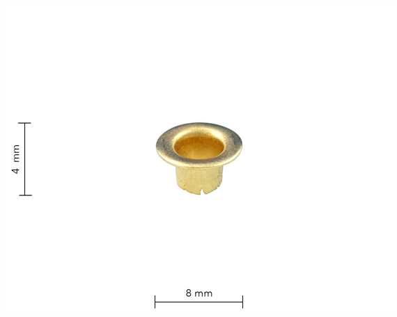 EYELET SHOE 4.5MM GILT PKT OF 1000