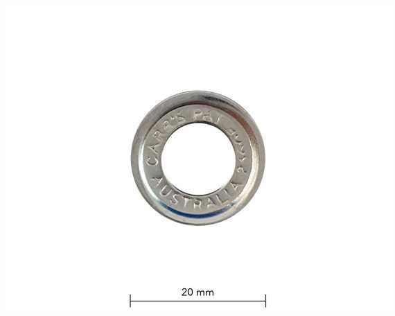 WASHER FOR SP4 EYELET NICKEL PLATE