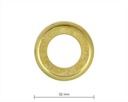 WASHER FOR SP9 EYELET BRASS 