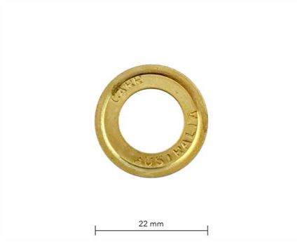 WASHER FOR SP6 EYELET BRASS