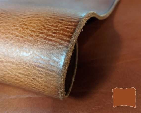 VEG TANNED DOUBLE SHOULDER TAN MILLED 3.6/3.8MM LEATHER FROM TUSCANY ITALY.