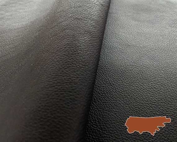 MOTORCYCLE COW SIDES HEAVY BLACK 1.2/1.4MM HEAVYWEIGHT GARMENT LEATHER