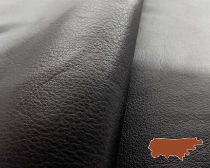 SYMPHONY SHRUNKEN COW SIDES BLACK 1.0/1.1MM MEDIUM WEIGHT GARMENT LEATHER