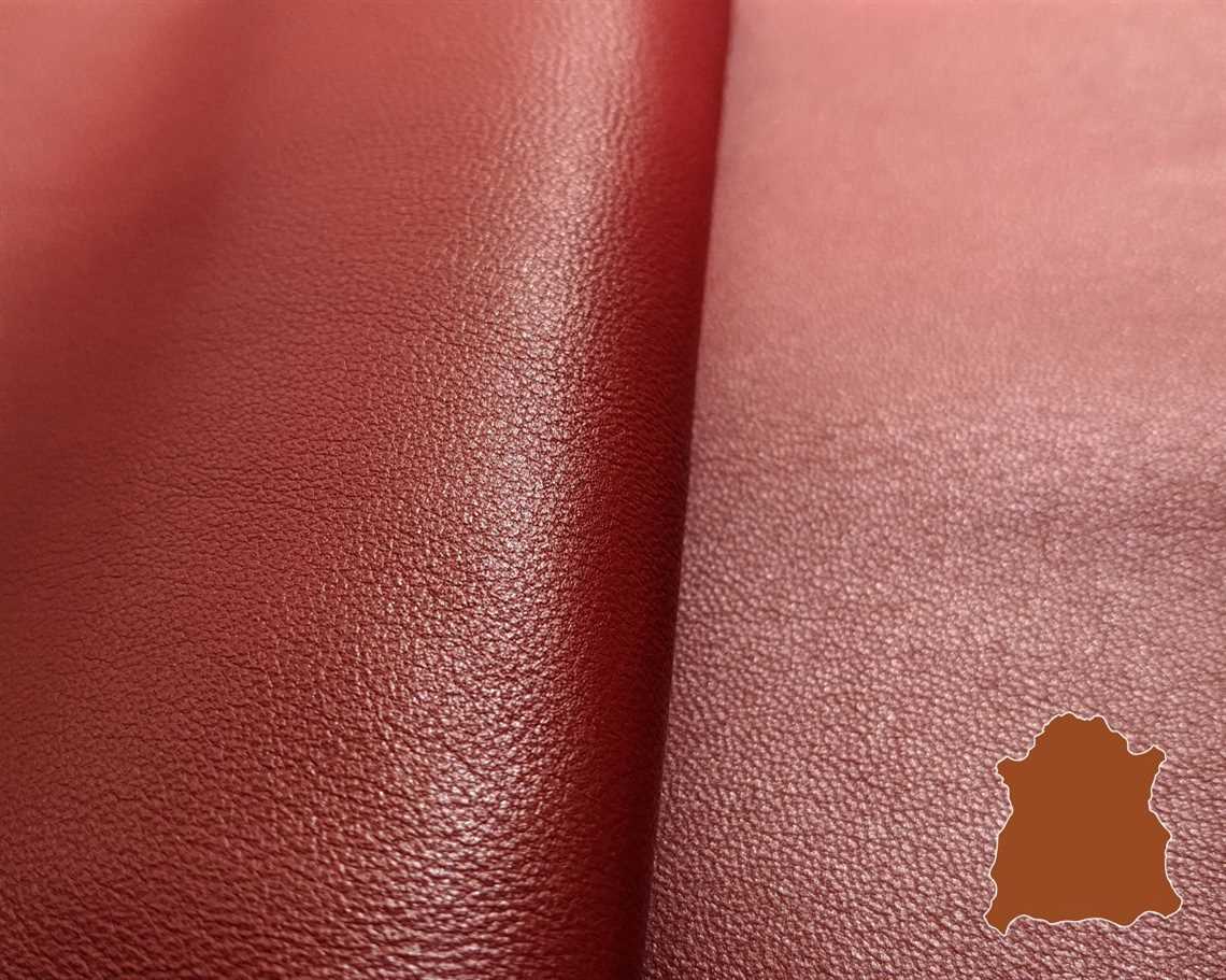 Cabretta CABRETTA SHEEP UPPER/BAG 0.8/0.9MM RED