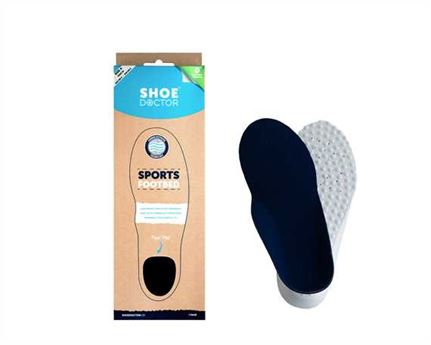  SHOE DOCTOR INSOLE SPORTS FOOTBED SIZE EURO 39 (AUD 6) CARBON ACTIVATED (PAIR)