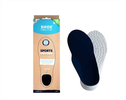  SHOE DOCTOR INSOLE SPORTS FOOTBED SIZE EURO 42 (AUD 8) CARBON ACTIVATED (PAIR)