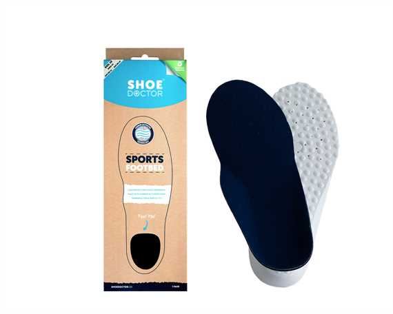  SHOE DOCTOR INSOLE SPORTS FOOTBED SIZE EURO 44 (AUS 10) CARBON ACTIVATED (PAIR)