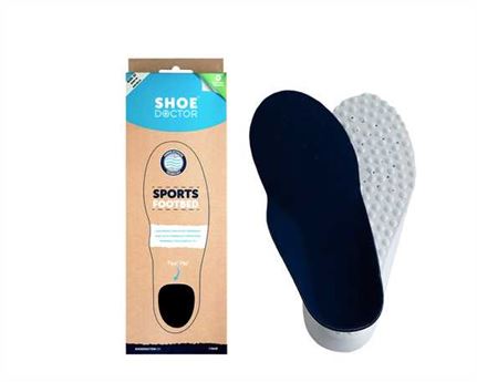  SHOE DOCTOR INSOLE SPORTS FOOTBED SIZE EURO 45 (AUD 11) CARBON ACTIVATED (PAIR)