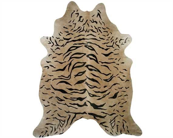 HAIR ON HIDE TIGER PRINT  (rug pictured sent) Free Delivery!