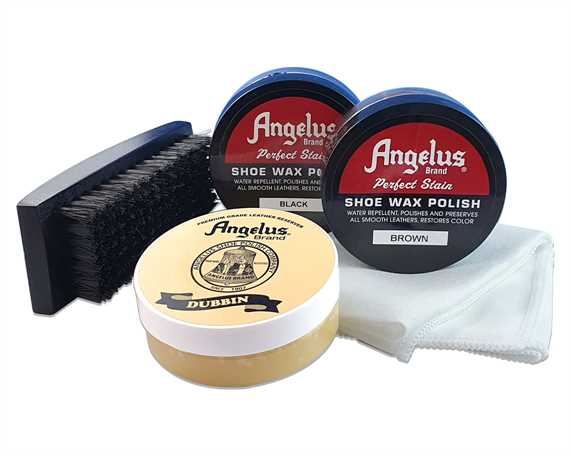Angelus Shoe Shine Gift Pack in Ziplock Bag Standard 5 pce