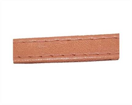 LEATHER STRAPPING STITCHED CAMEL 25MM