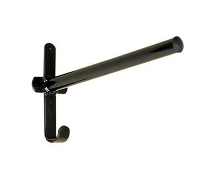 STUBBS SADDLE RACK FIXED POLE BLACK 31cm LONG