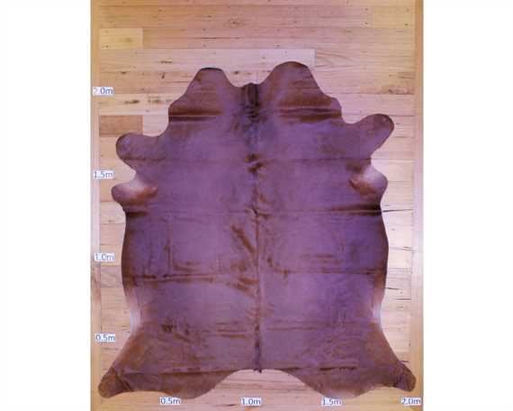 COWHIDE TOP QUALITY NATURAL COLOUR BROWN (rug pictured sent) Free Delivery!