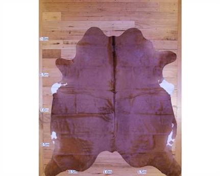 COWHIDE TOP QUALITY NATURAL COLOUR BROWN (rug pictured sent) Free Delivery!
